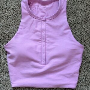 Lavender High-Neck Sports Bra